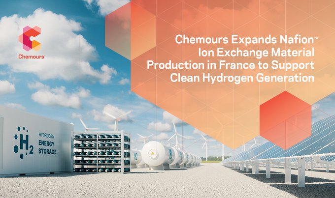 Read more about the article The Chemours Company invests $200 million to develop PEM in France