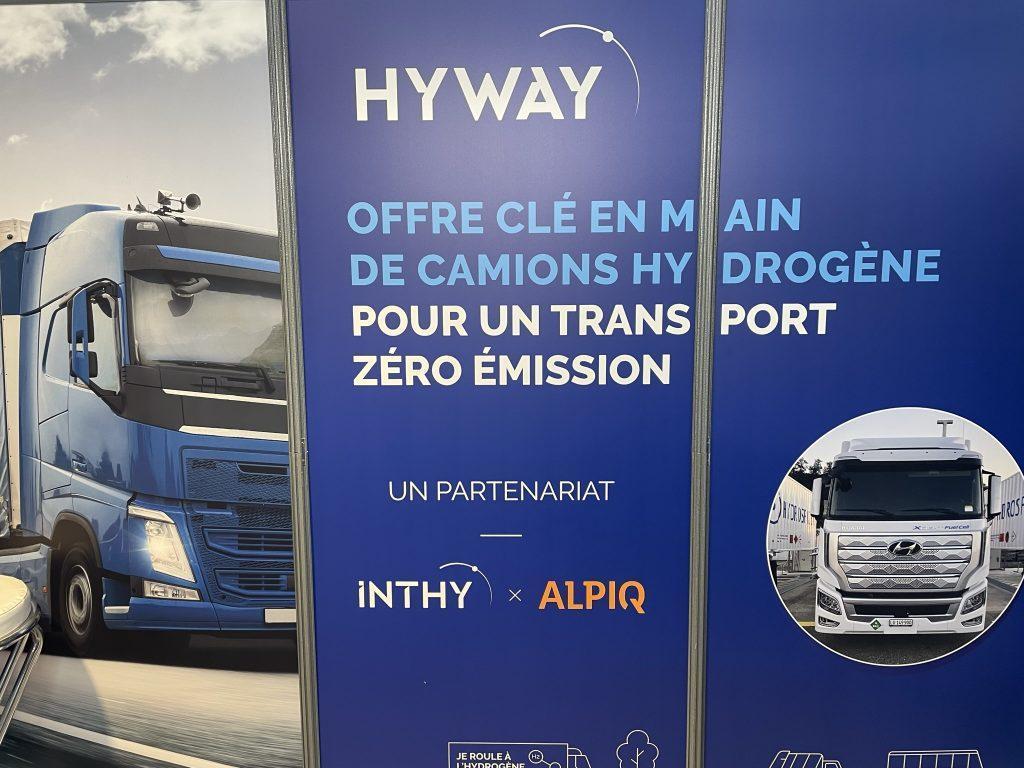 Inthy, un producteur d'énergies renouvelables français,  s'est associé à l'énergéticien suisse Alpiq pour proposer une offre clé en main de camions à hydrogène. 